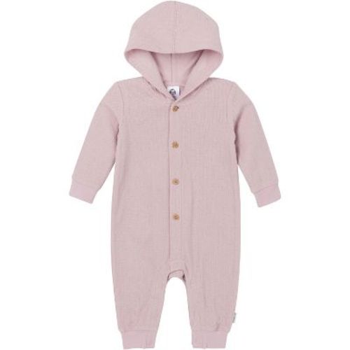 Gerber Baby Girls' Hooded Romper, Mauve 6-9 Months