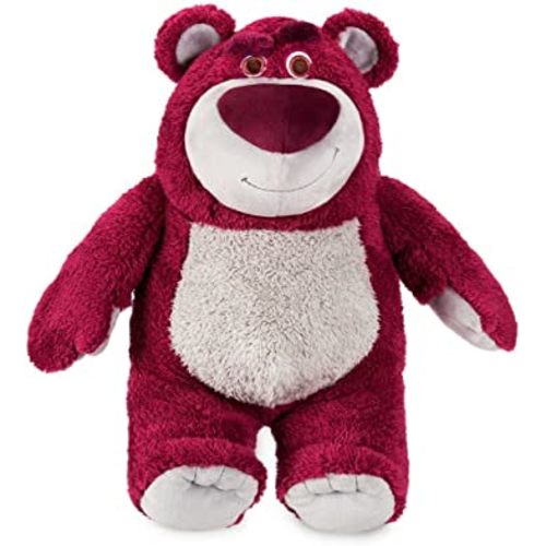 Disney Store Official Lotso Plush, Toy Story 3, Medium 13", Strawberry Scented, Cuddly Fabric, Iconic Cuddly Lotso Bear Toy Character with Embroidered Eyes and Soft Features, Suitable for All Ages