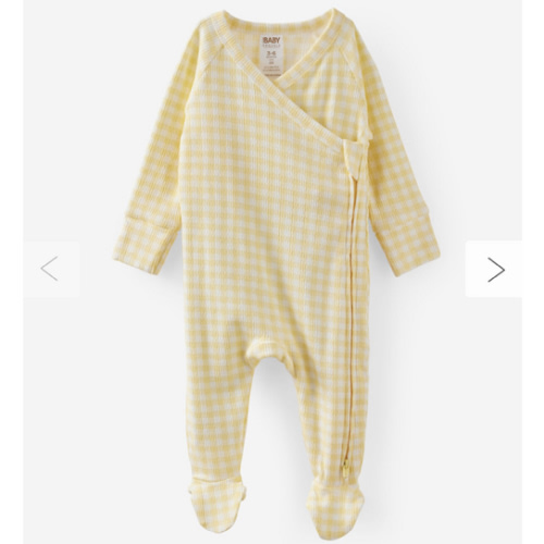 Organic Pointelle Cross Over Zip All In One