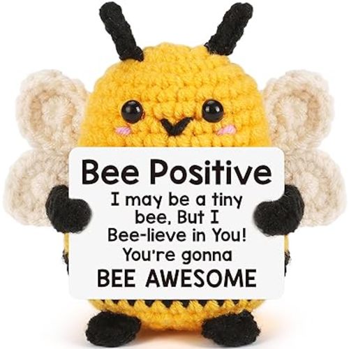 Bee Positive Mothers Day Birthday Gifts for Women Men Him Her, Teacher Appreciation Gifts Nurses Week, Graduation Gift 2026 for Teens Girl Boy, Funny Gift for Mom, Dad, Husband, Wife, Family