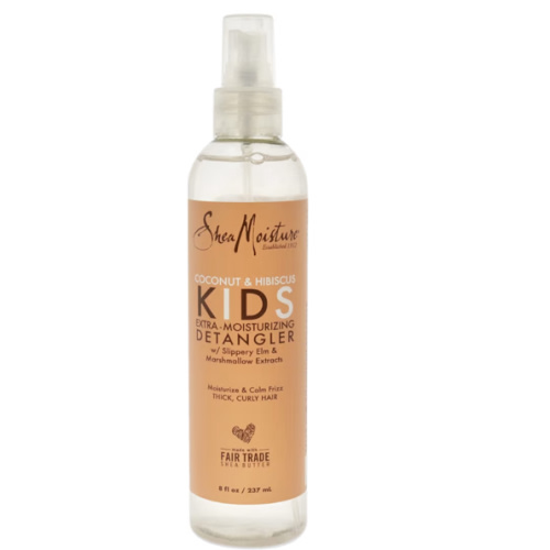 Sheamoisture Kids Extra Moisturizing Detangler for Curly Hair Coconut and Hibiscus Kids Detangler with Shea Butter 8 oz