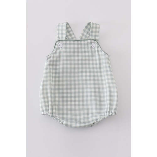 Sage boy gingham bubble