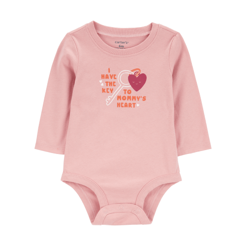 Baby 'Key To Mommy's Heart' Short Sleeve Bodysuit - Carter's | Carter's