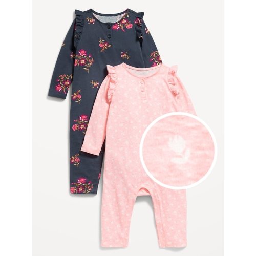 Printed Ruffle-Trim Jumpsuit 2-Pack for Baby