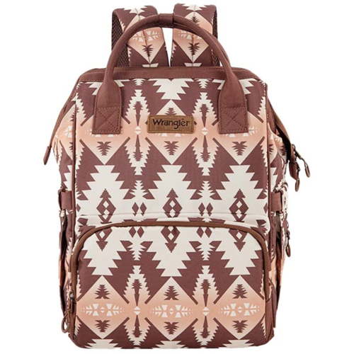 Wrangler Women's Callie Southwestern Print Diaper Bag Brown One Size