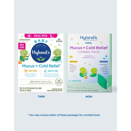 Hyland's Naturals Baby Mucus and Cold Relief, Day and Night Value Pack, 8 Fluid Ounce