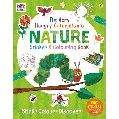 The Very Hungry Caterpillar’s Nature Sticker and Colouring Book Paperback – August 1, 2019