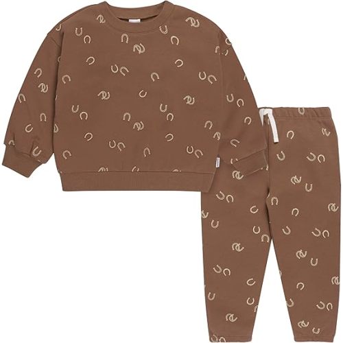 Gerber baby-boys Baby Boys Toddler 2-piece Fleece Sweatshirt and Jogger Set