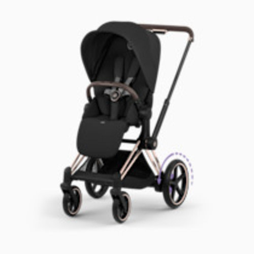 Cybex e-PRIAM Stroller - Sepia Black/Rose Gold Frame