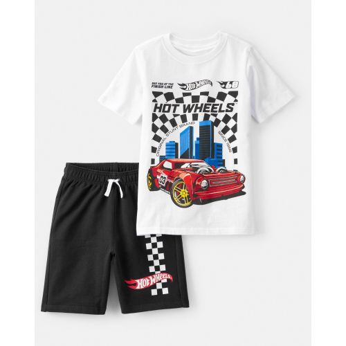 Boys 2-Piece Hot Wheels Outfit Set - White/Black - Carter's | Carter's