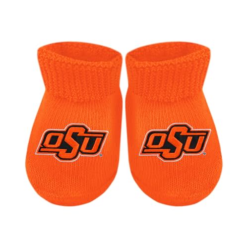 Creative Knitwear College Baby Bootie Sock - Team Logo, Multiple Colors, for Boys & Girls (Newborn - 6 Months)