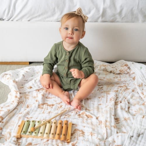 organic cotton dream blanket - safari dreams
