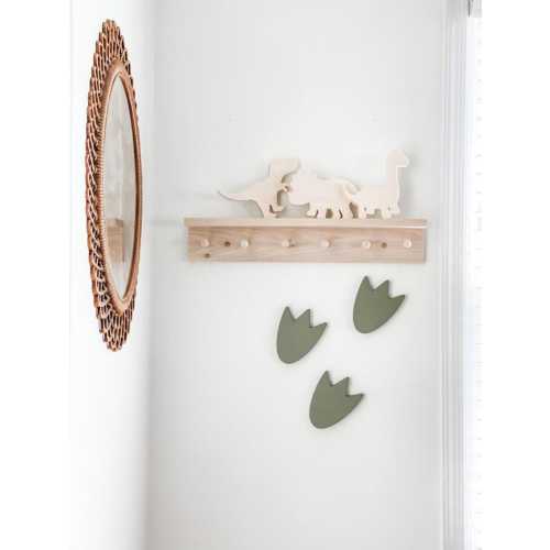 Dinosaur footprints, Dinosaur nursery decor, Dinosaur wall decor, Dinosaur party, Wooden dinosaur