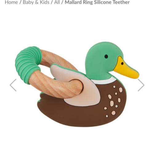 Mallard Ring Silicone Teether