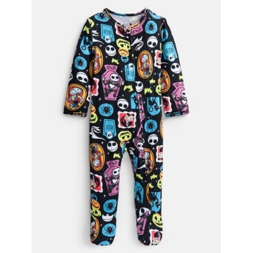 Nightmare Before Christmas Baby Boys Halloween Sleep Footed One-Piece, Sizes 0M-6/9M