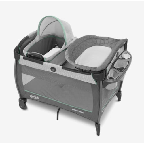 Graco Pack 'n Play Close2Baby Bassinet Playard Features Portable Bassinet Diaper Changer and More, Derby