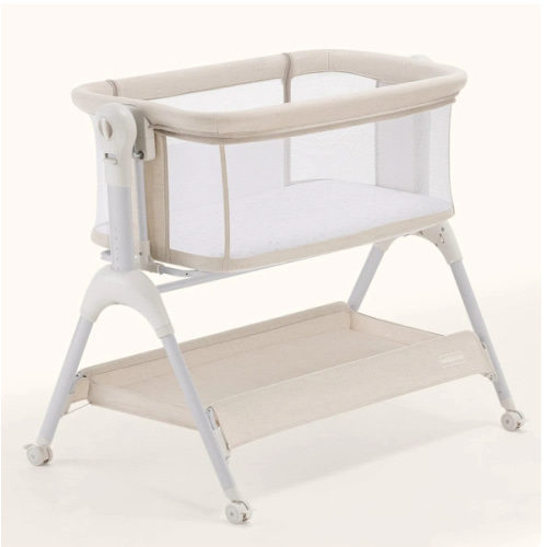 HARPPA Cuddly Sway | 3-in-1 Rocking Baby Bassinet & Bedside Sleeper for Newborns with Mattress for Reflux | Attaches to Bed, Adjustable Heights, Non-Toxic & CPSC Certified | Sturdy Frame, Portable Wheels, Tool-Free Setup, Gentle Rocking | Perfect for Newb