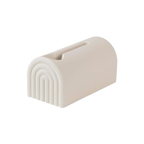 mushie Bath Spout Cover | Soft Silicone Bathtub Faucet Safety Guard for Kids | Universal Fit (Shifting Sand)