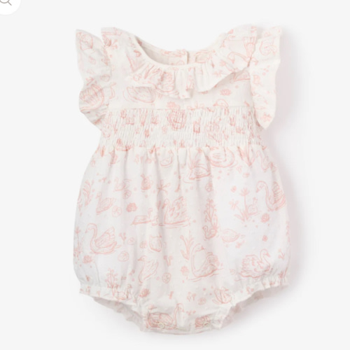 Swan Toile Swiss Dot Bubble