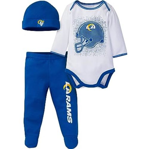 Gerber Unisex Baby NFL Team Footed Pant and Bodysuit Gift Set