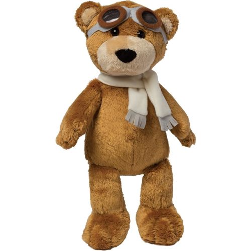 Manhattan Toy Aviator Teddy Bear 12" Stuffed Animal Plush with Soft Goggles and Scarf