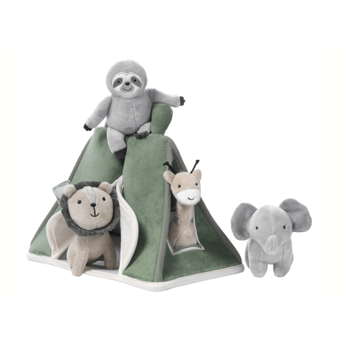 Safari Tent Interactive Plush Toy with Animals