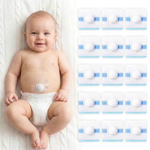 15Pcs Baby Belly Navel Patches,Umbilical Hernia Patch with Pads | Individually Wrapped,Infant Belly Button Corrector for Newborns with Protruding Navel, Gentle Baby Essentials (2.4 inches)