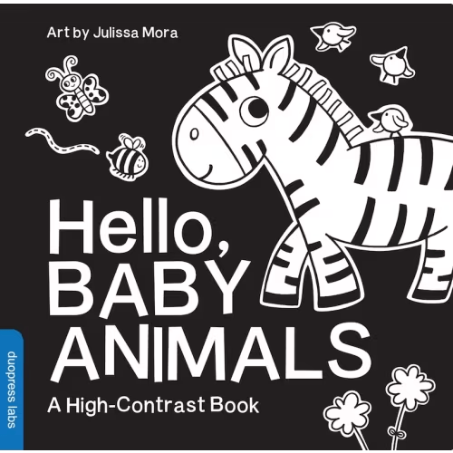 Hello, Baby Animals: A High-contrast Book Book By Duopress, (Board Book) | Indigo