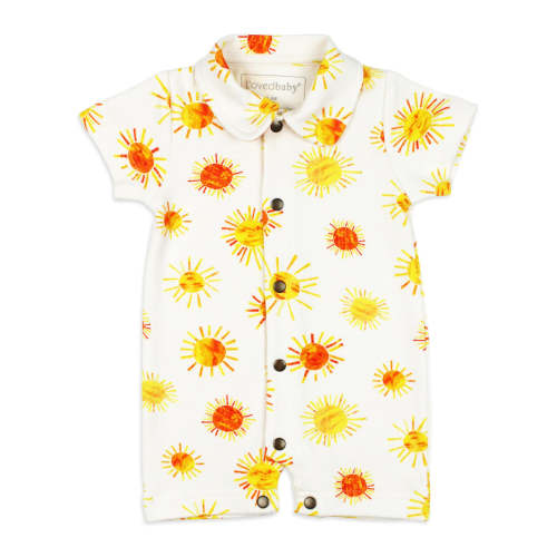 Organic S/Sleeve Romper in Suns – L'ovedbaby
