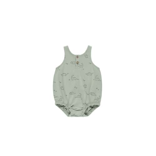 Sleeveless Bubble Romper- Dino – Itty Bitty Bella