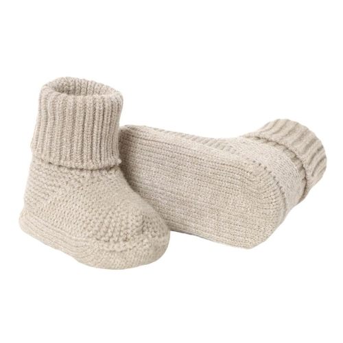 YIXPOH Baby Booties Newborn Babe First Walkers Non-Slip Stay On Boots Crib Shoes Sock Warm Knit Booties