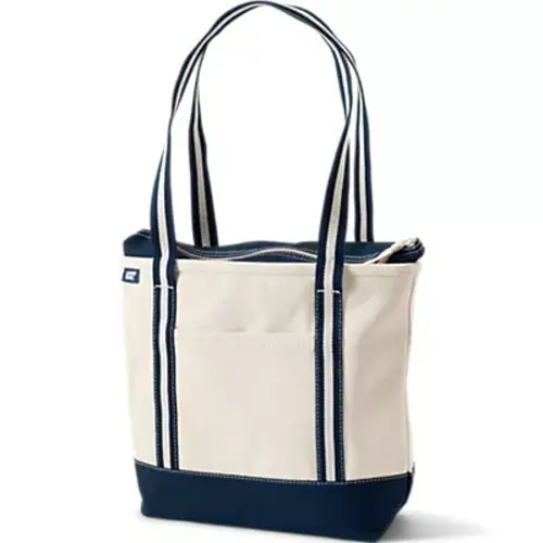 Medium 5 Pocket Open Top Canvas Tote Bag | Lands' End
