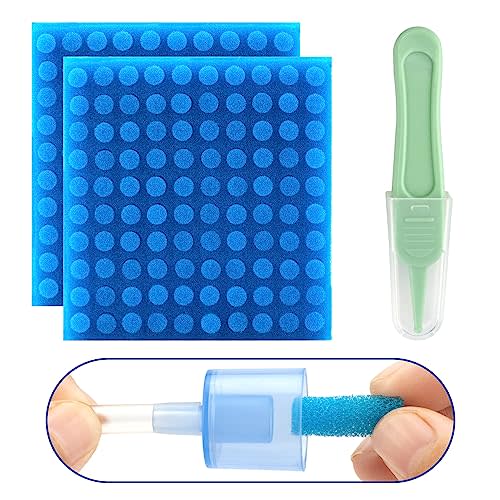 200-Pack of Premium Nasal Aspirator Hygiene Filters, Replacement for NoseFrida Nasal Aspirator Filters, BPA, Phthalate & Latex-Free with Nose Cleaning Tweezer