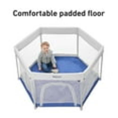 Graco Pack 'n Play LiteTraveler LX Playard, Compact Folding, Indoor/Outdoor Use, UV 50 Canopy, Blue