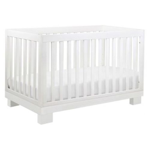 Babyletto Modo 3-in-1 Convertible Crib with Toddler Bed Conversion Kit - White