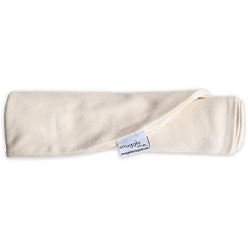Snuggle Me Extra Organic Cotton Cover for The Snuggle Me Infant Padded Loungers with Center Sling, Natural