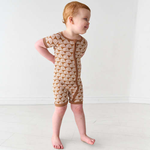 Rust Rainbows Shorty Zippy - Little Sleepies