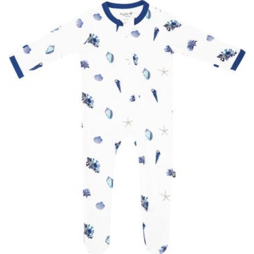 Sea Shell Zip-Up Footie