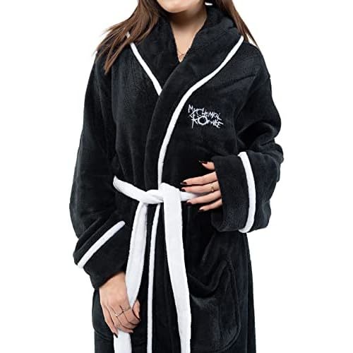 Men's The Black Parade Bath Robe White