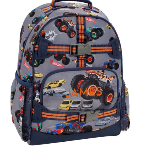 Hot Wheels Monster Truck Backpacks | Pottery Barn Kids- Customized