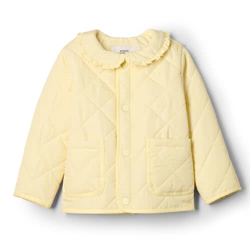 Amazon Essentials x Sofia Grainge Toddlers and Baby Girls' Midweight Field Jacket with Ruffle