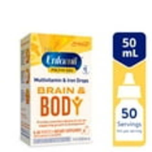 Enfamil Poly-Vi-Sol Liquid Multivitamin Supplement and Iron for Infants and Toddlers 50 mL dropper bottle