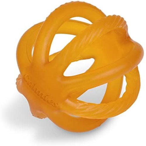 Calmies Teether for Babies Without BPA, Natural 100 Percent Rubber Toy for Infants, Plant Based, No Parabens, PVC or Phthalates, Unscented