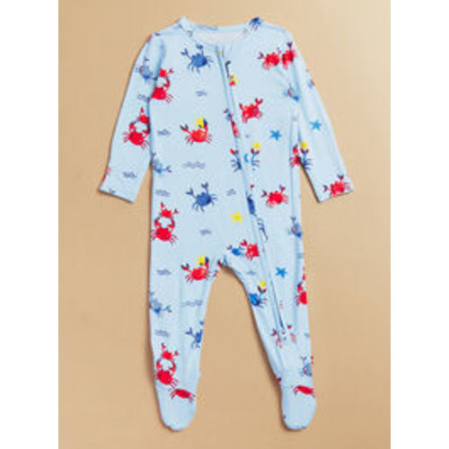Cutie Crabs Footie in Blue | Tullabee