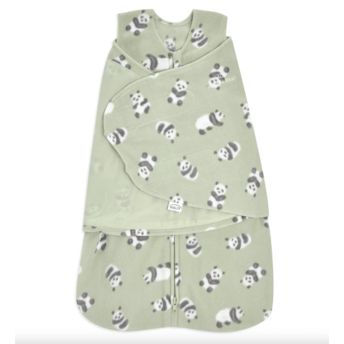 Micro-Fleece Baby Swaddle Cozy Panda | Newborn | HALO US