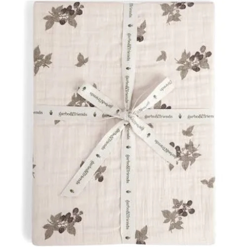 Muslin Fitted Sheet Junior - Blackberry