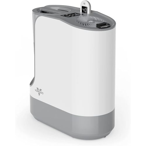 Vornado UH200 Ultrasonic Humidifier with Fan-Assisted Whole Room Humidification, Auto Humidity Control, Remote, and Electronic Humidistat, UH200 — 1.75 gal tank, White - Humidifiers