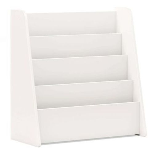 Costway 4-tier Kids Wooden Bookshelf Toddlers Book Rack with Deep Shelves White