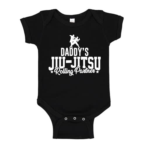 Daddy's Jiu Jitsu Rolling Partner Baby Bodysuit One Piece Or Toddler Shirt Cute Jiu-Jitsu Dad Gift