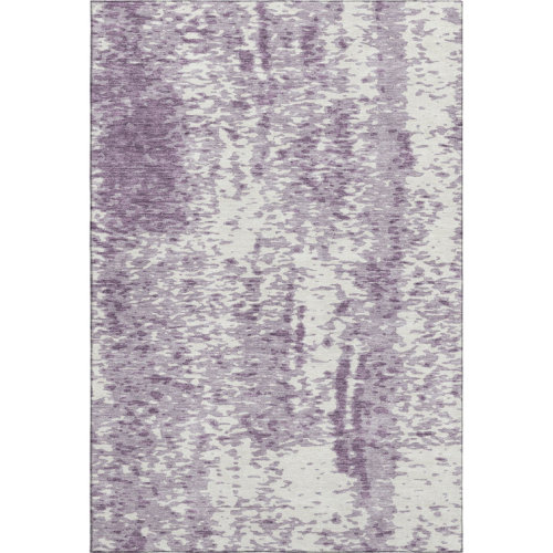 Premium Machine Washable Prisco Lavender Rug